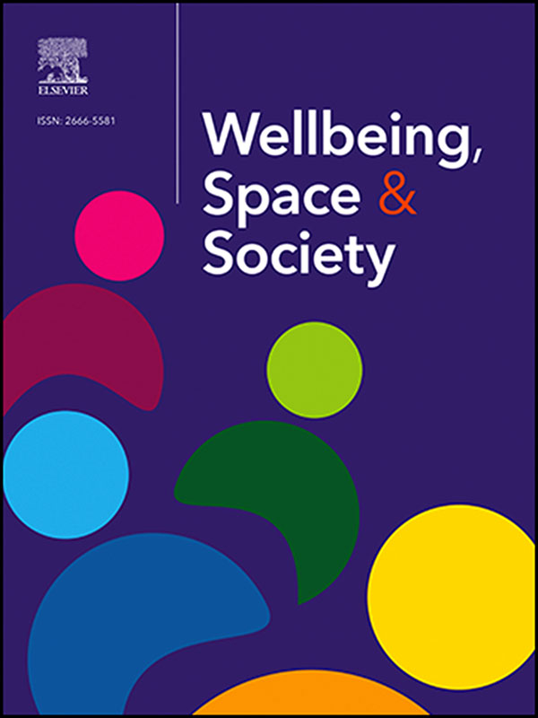 Wellbeing, Space & Society cover image